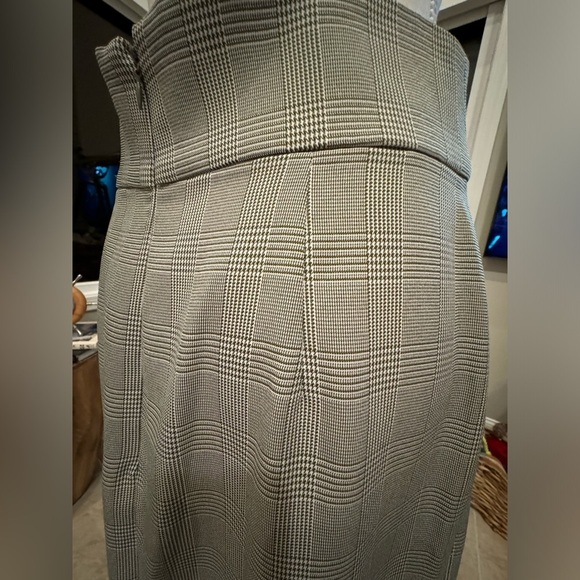 WAYF Gray Green Faux Wrap Pencil Skirt Size M - Picture 7 of 12